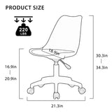 Clear Acrylic Desk Chair with Wheels
