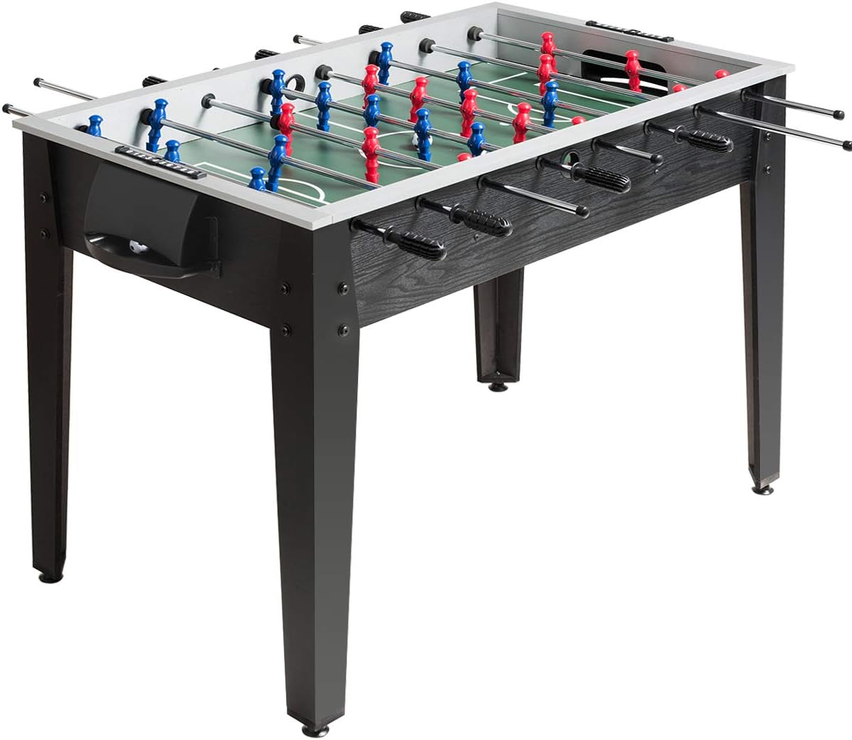Foosball Table, Wooden Soccer Table Game w/Footballs, Suit for 4 Players