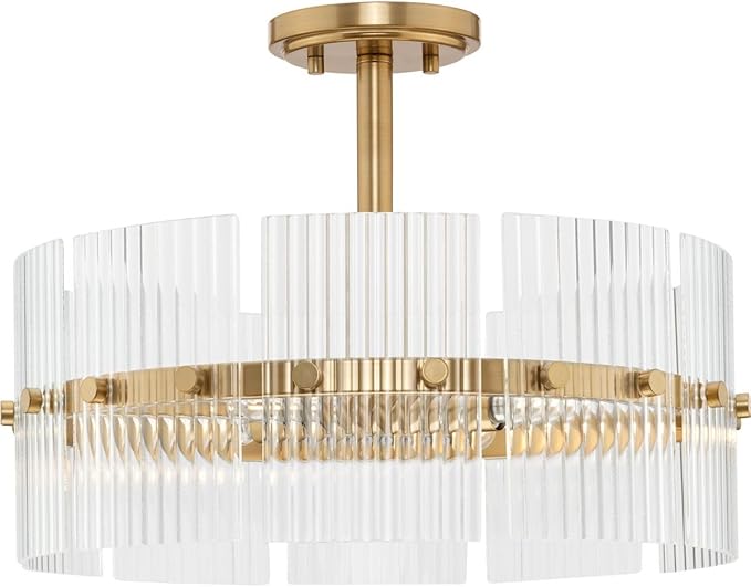 Seville Collection Four-Light Soft Gold Contemporary Pendant