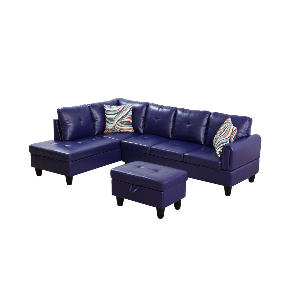 MZX-Bill-SS-00071-LWJ Sectional, Blue - L