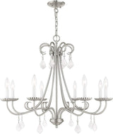 Livex Lighting 40878-91 Chandelier, Brushed Nickel