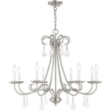 Livex Lighting 40878-91 Chandelier, Brushed Nickel