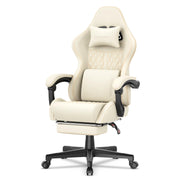 Vintage PU Leather Gaming Chair, Ergonomic Gamer Chair with Massage