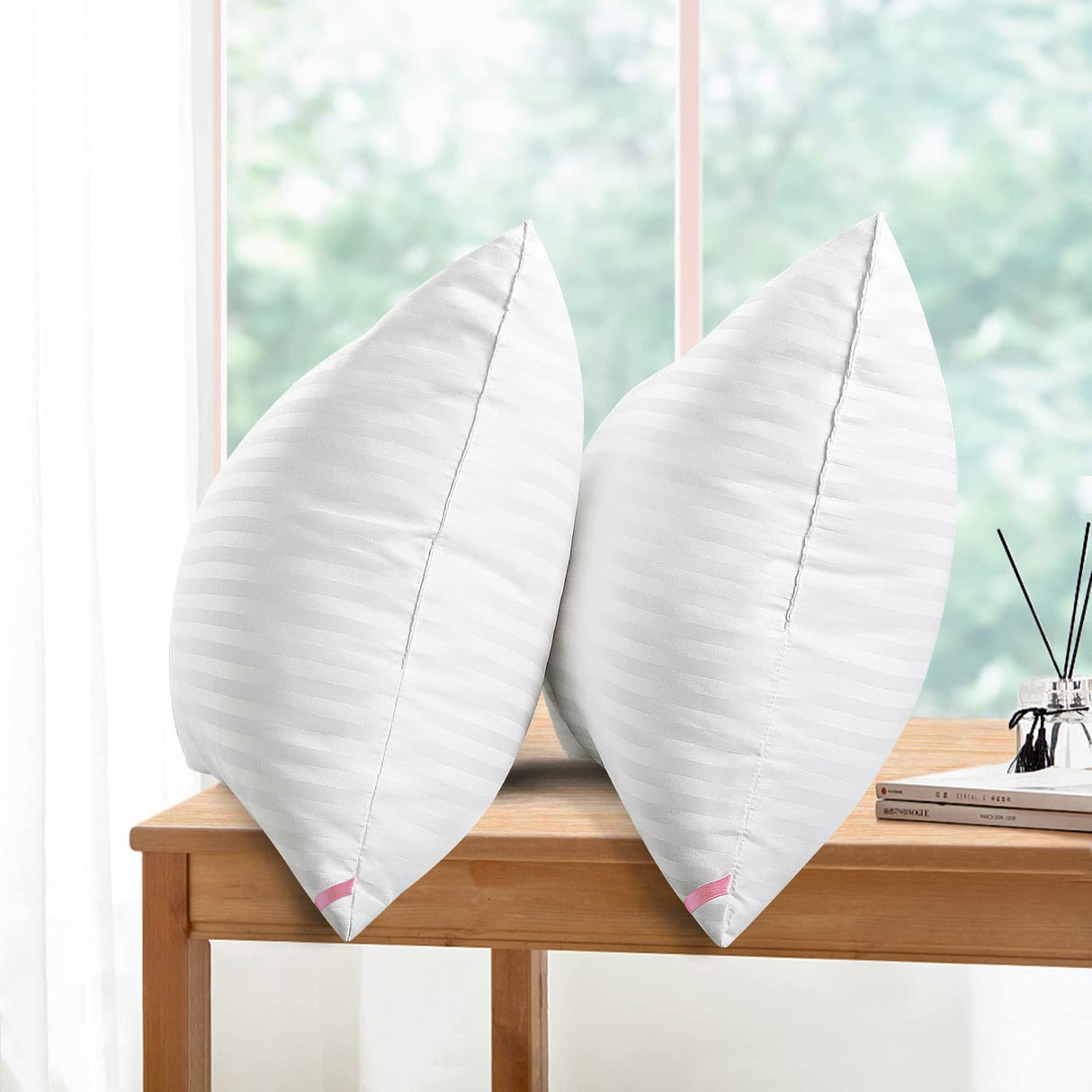 Bed Pillows for Sleeping 4 Pack Queen Size，Pillows for Side and Back Sleepers