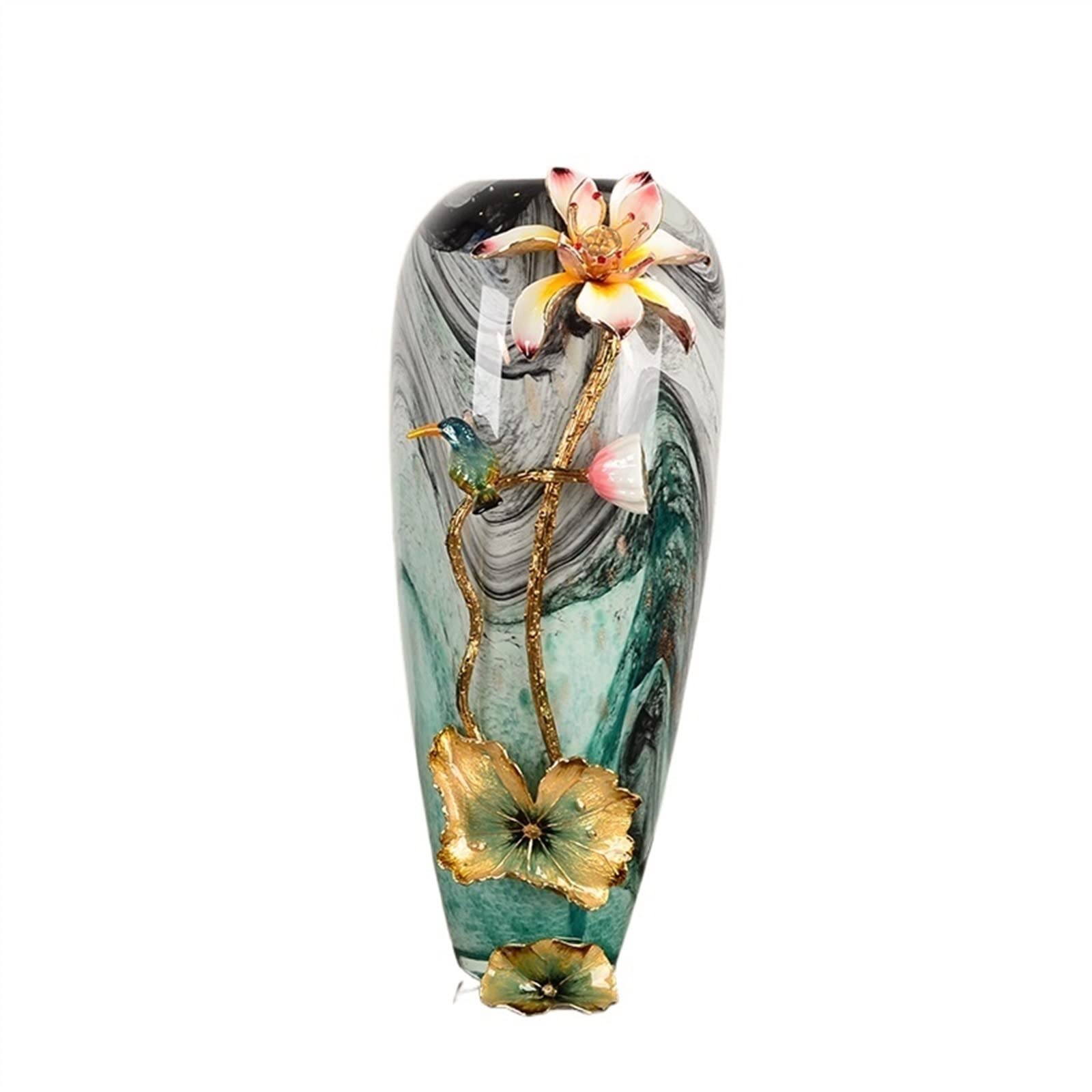 Decorative Vase Ceramic Flower Vases Enamel Colored Glass Vase Decoration
