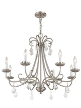 Livex Lighting 40878-91 Chandelier, Brushed Nickel