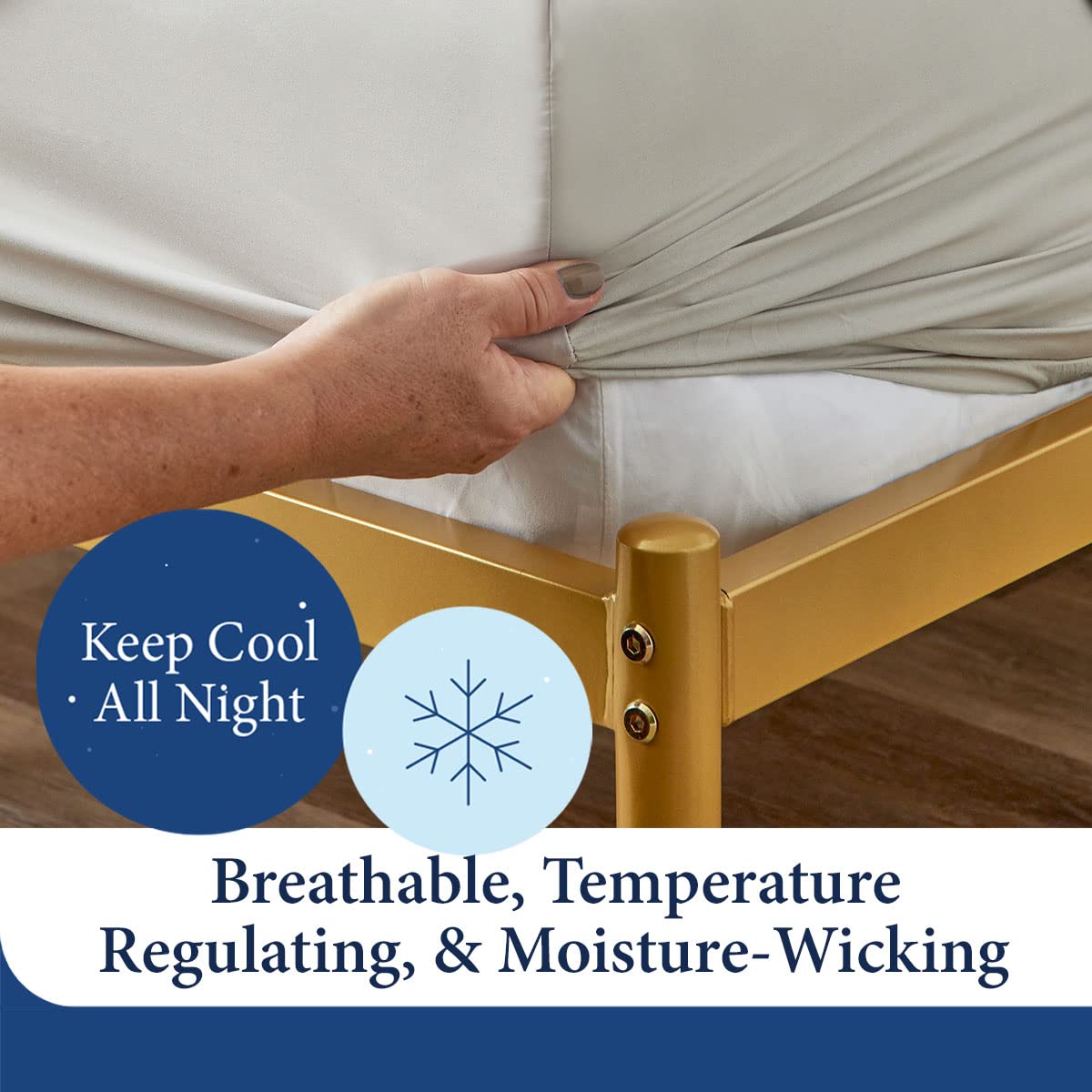 Luxury Bamboo Sheets - Blend of Rayon Derived from Bamboo - Cooling