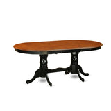 PLAV9-BCH-LC 9 Piece Room Set Includes an Oval Kitchen Table with Butterfly Leaf