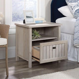 Costa Night Stand with Drawer in Chalked Chestnut