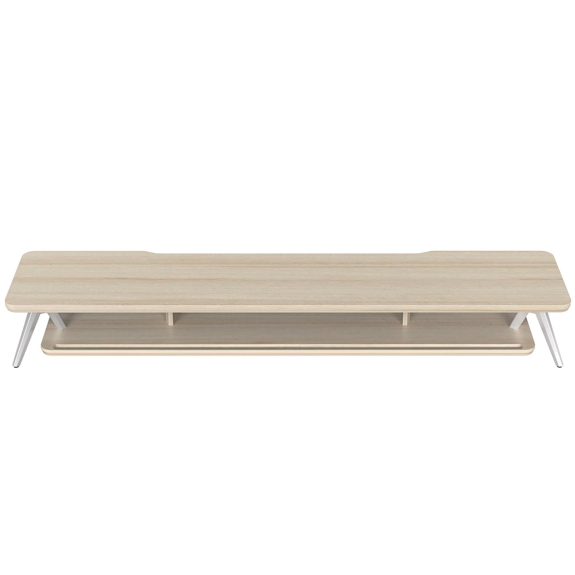 Dual Monitor Stand, Monitor Stands Riser for 2 Monitors, 42.5 Inch Monitor Stands Shelf