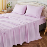 King Size Sheets Set, 4 Piece Microfiber Grey Bed Sheets King Set,Hotel Luxury Super
