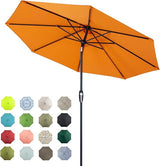 10ft Patio Market Outdoor Table Umbrella with Auto Tilt and Crank