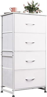 Dresser with 4 Drawers, Storage Tower, Organizer Unit, Fabric Dresser for Bedroom