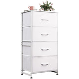 Dresser with 4 Drawers, Storage Tower, Organizer Unit, Fabric Dresser for Bedroom