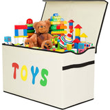 Toy Box Chest, Collapsible Sturdy Storage Bins with Lids, Extra Large Kids Toy Storage Organizer