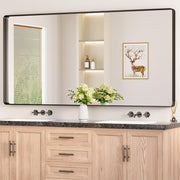 Bathroom Mirrors for Over Sink, Large Rounded Rectangle Bathroom