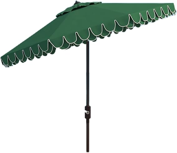 PAT8006A Outdoor Collection Elegant Valance Auto Tilt Umbrella