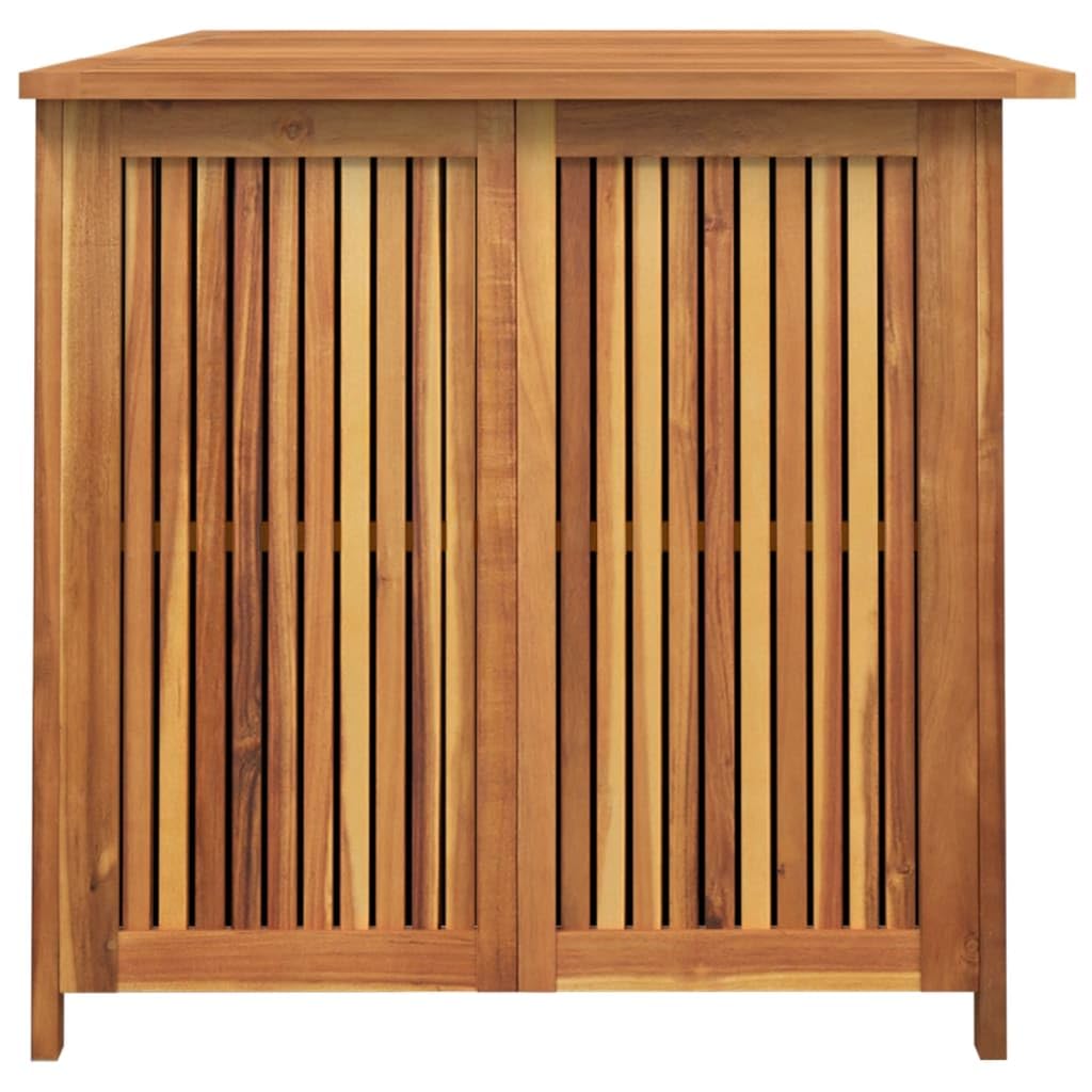 Large Solid Acacia Wood Garden Storage Box with Plenty of Water Resistant Liner