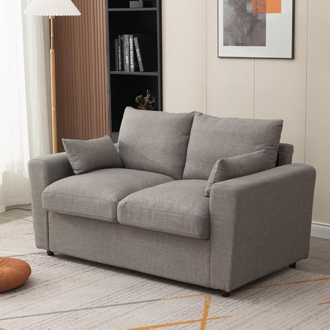 Loveseat Sofa 2 Seater and 3 Seater Modern Couch, Fabric Couch