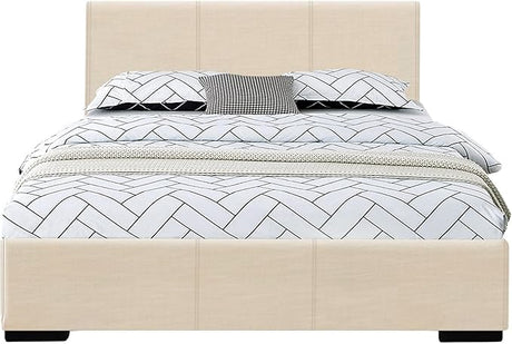 Abbey Platform Bed, White, King