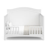 4-in-1 Convertible Crib (White) - GREENGUARD Gold Certified, Converts to Toddler Bed,