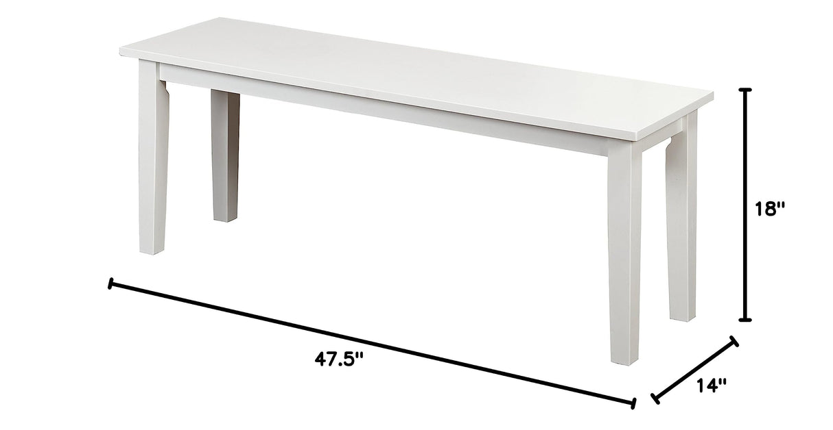 Tiffany Bench, White