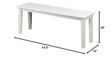 Tiffany Bench, White