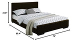 Black Platform King Bed