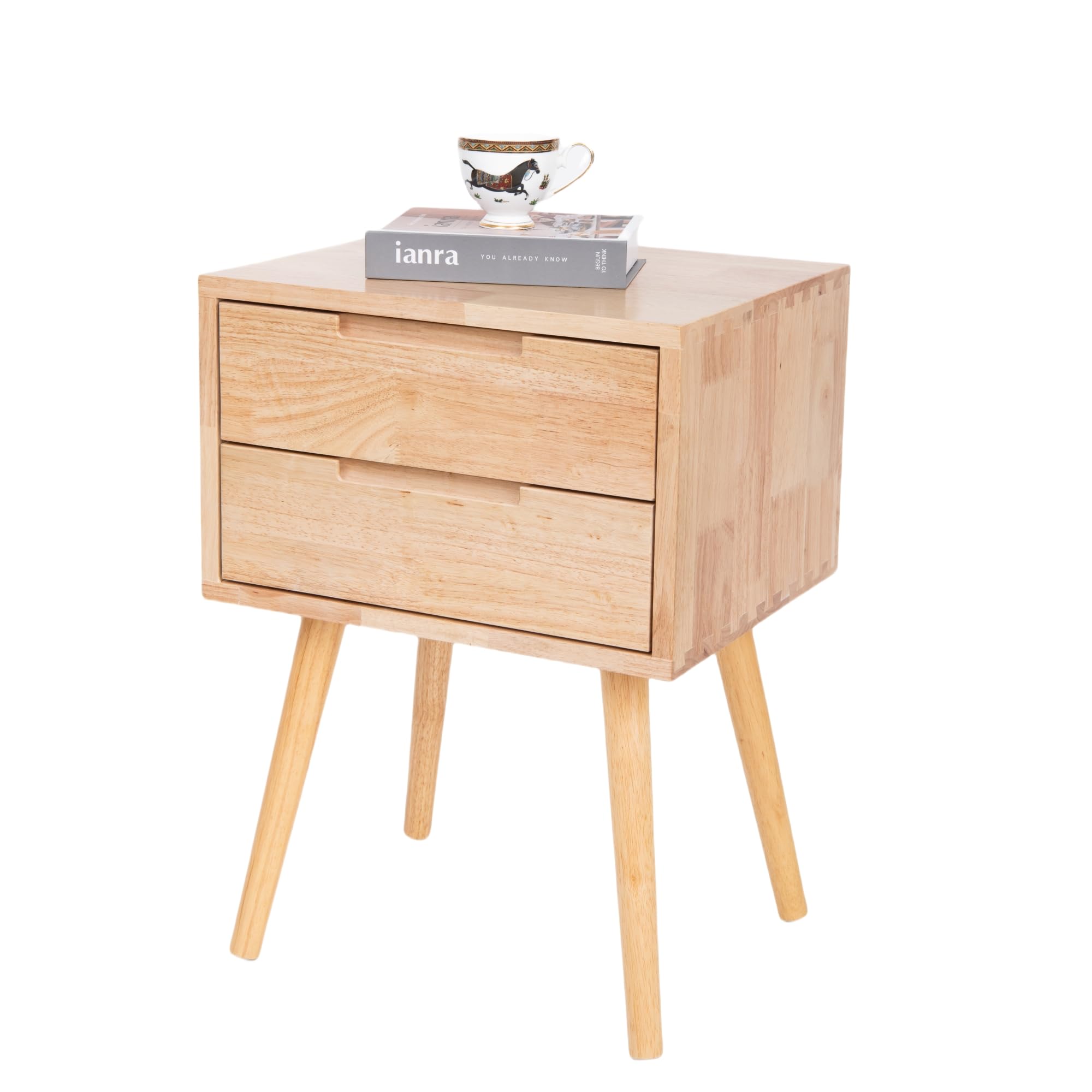 Night Stands with 2 Drawer Bed Side Tables