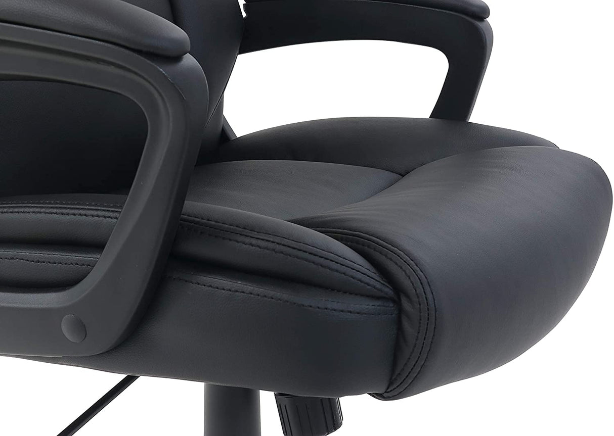 Classic Puresoft Padded Mid-Back Office Computer Desk Chair with Armrest