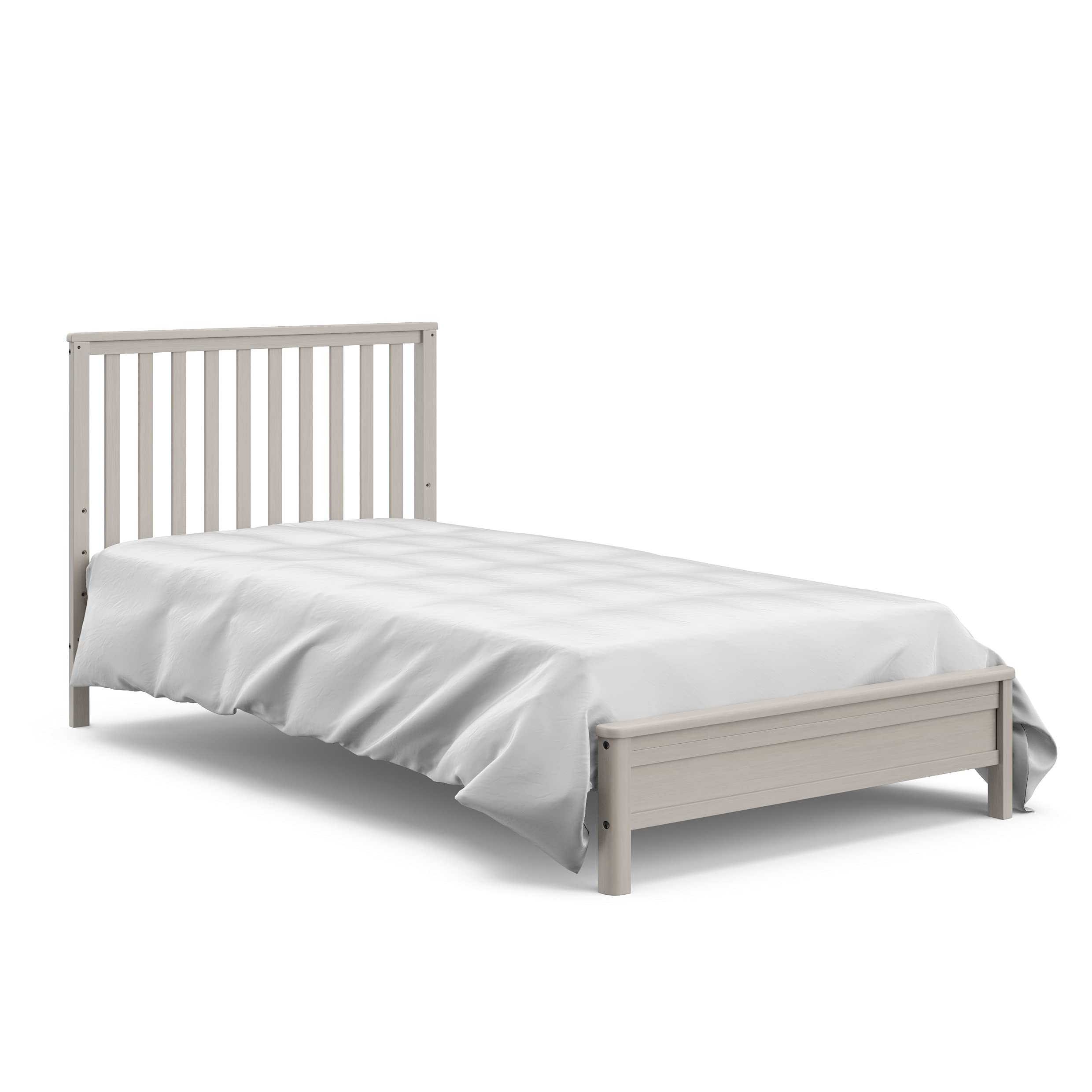 5-in-1 Convertible Mini Crib with 2.75'' Bonus Thick Mattress with Water-Resistant Cover