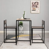 3 Piece Dining Set Dining Table Set with 2 Chairs Breakfast Table for Kitchen