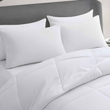 Acteb Ultra Thin Flat Soft Bed Pillows Standard Size Set of 2 Pack for Sleeping 20"x26", Hypoallergenic Skin Friendly Machine Washable