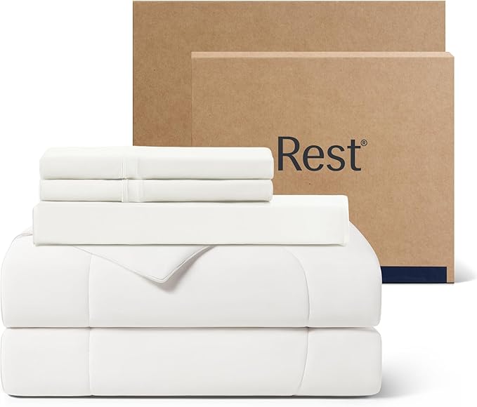 Evercool®+ Cooling Comforter Set, TwinXL, Arctic White, 4pcs with Cooling Blanket