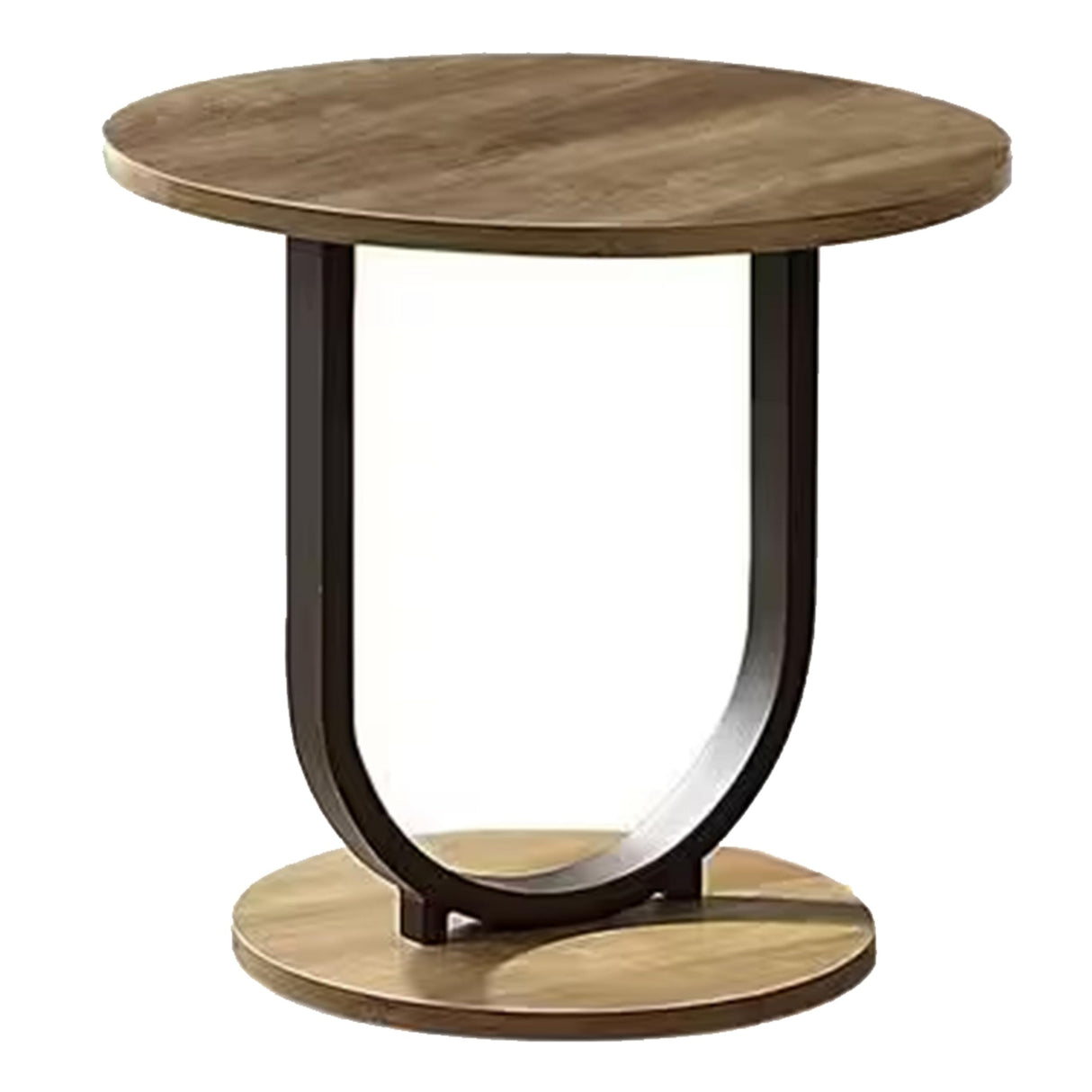 Obin 3 Piece Coffee and End Table Set, MDF, U Shape Steel Base