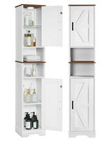 Tall Bathroom Cabinet with Lights, 66.9'' Narrow Bathroom Storage Cabinet