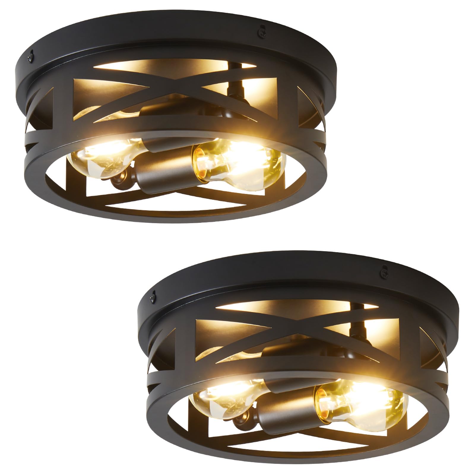 Light Flush Mount Ceiling Light Fixtures, Farmhouse Ceiling Light Fixture, Black Light