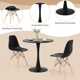 3-Piece Dining Table Set for 2 - Kitchen Table Chairs Set with 32” Round Table