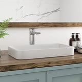 Vessel Sink, DeerValley 19'' x 12'' Semi Recessed Bathroom Sink Rectangular