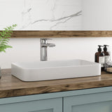 Vessel Sink, DeerValley 19'' x 12'' Semi Recessed Bathroom Sink Rectangular