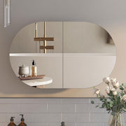 Oval Medicine Cabinet with Mirror,Medicine Cabinet Mirror for Bathroom,Bathroom Medicine