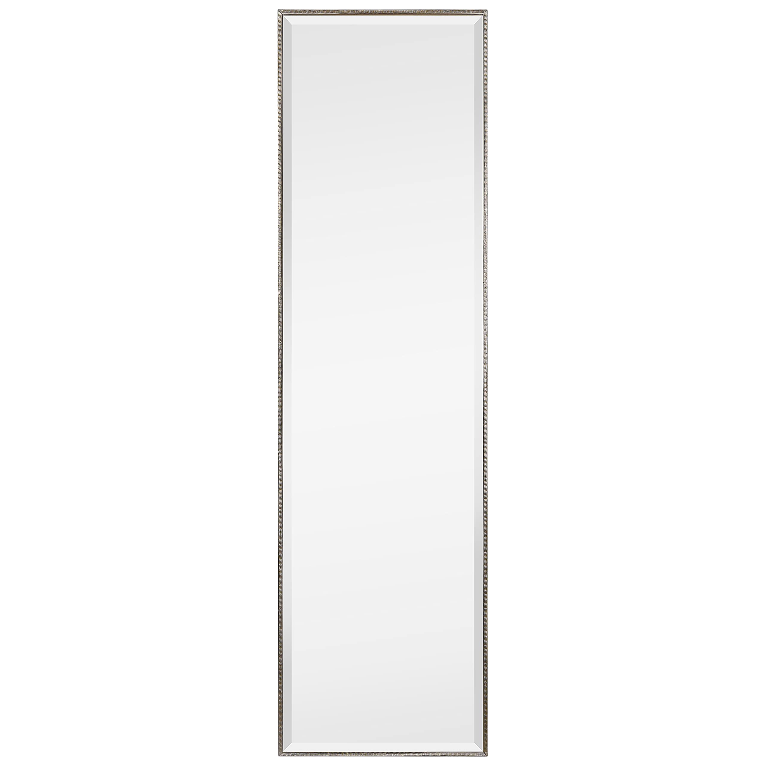 Empire Art Direct Traverse Modern Cheval, Floor Mirror Solid Wood Frame Covered with Beveled Clear MirrorPanel, 64" x 1.3" x 18"