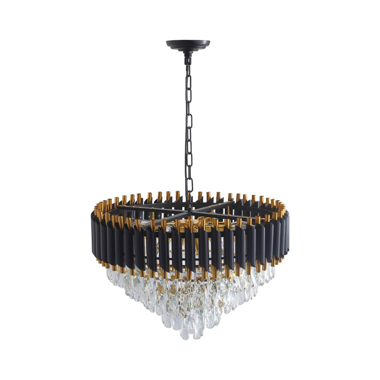 Modern American Pendant Diamond Crystal Chandelier -8 Bulbs