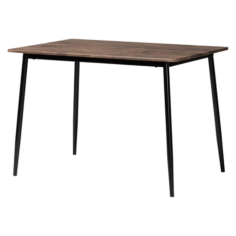 Baxton Studio Dalair Dining Table, Dark Brown