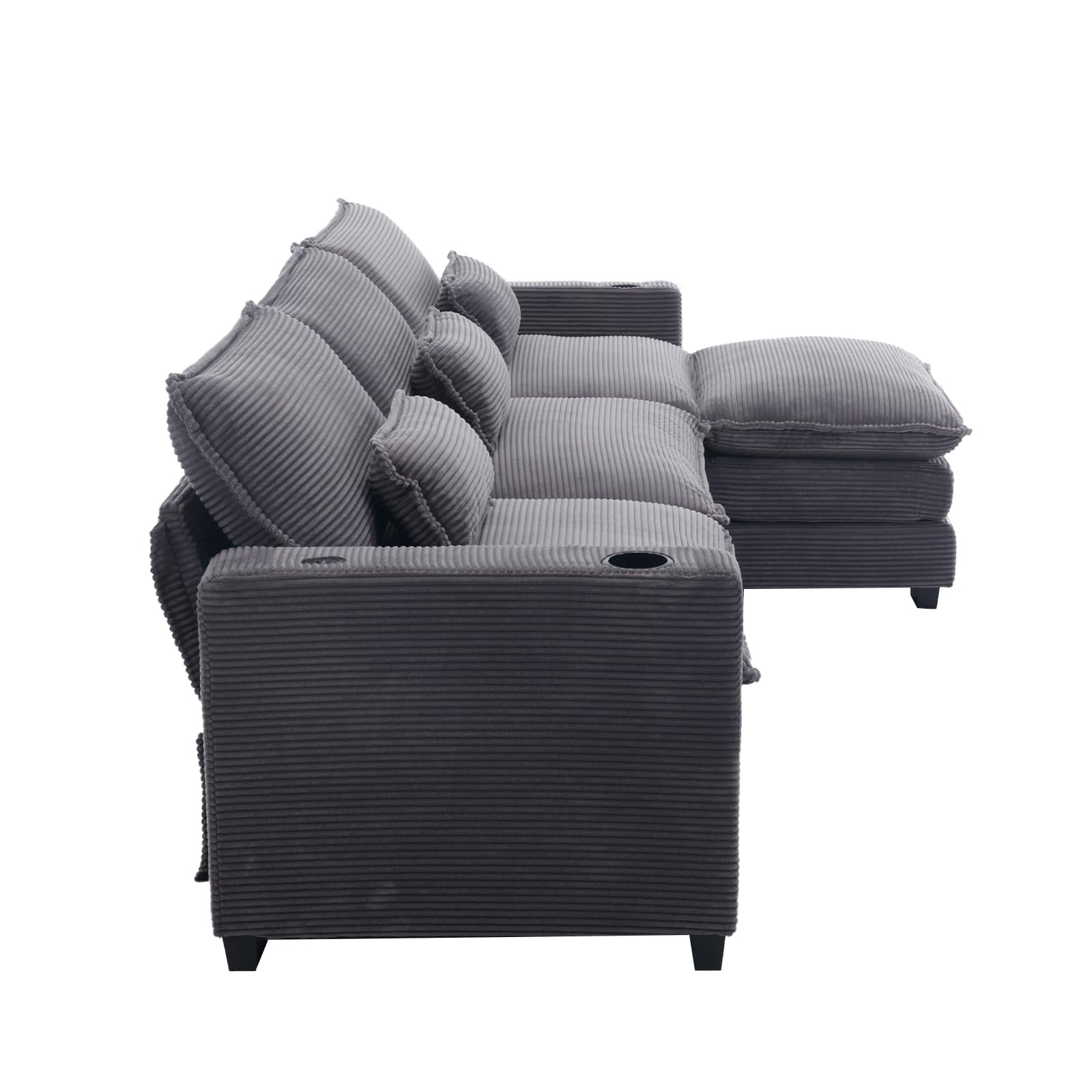 Modern Comfy Modular L-Shaped Sectional Sofa