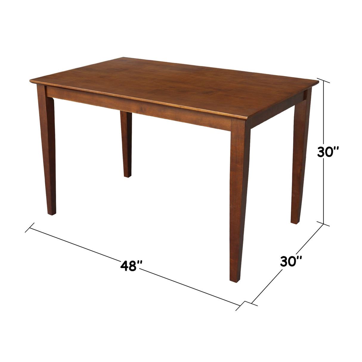 Shaker Leg Table, Espresso