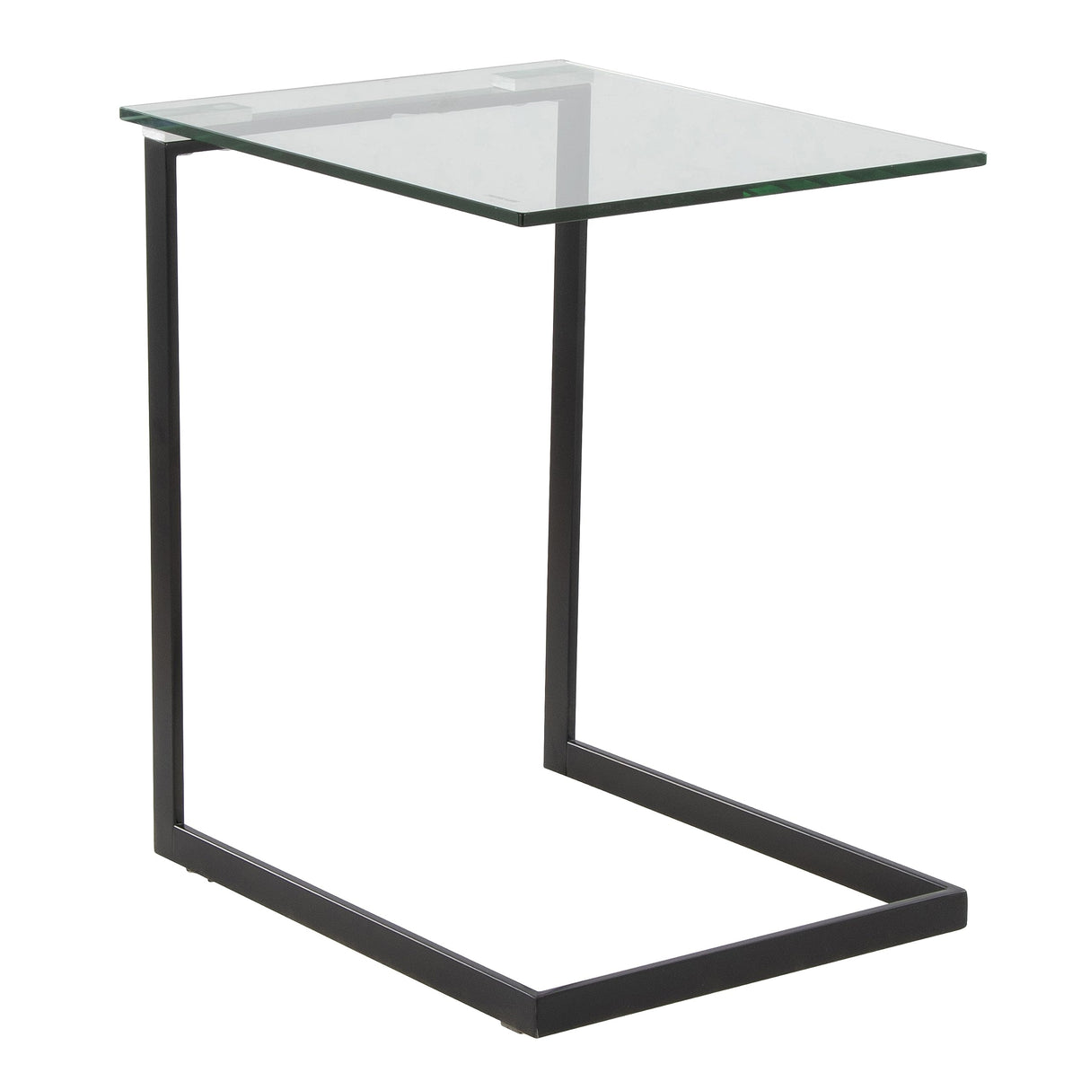 Zenn End Table, Accent Table, Glass End Table, Small Side Table for Small Spaces