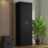 Storage Cabinet Armoire Closet with 2 Doors and 5 Utility Shelves 23" L Wooden