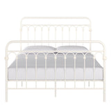 Eloise Metal Arcs Platform Bed by Classic Black Queen Traditional, Casual