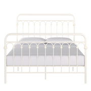 Eloise Metal Arcs Platform Bed by Classic Black Queen Traditional, Casual